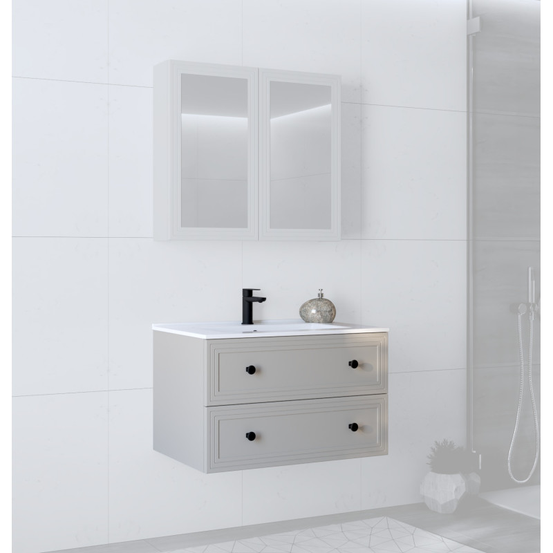 TORETO Szafka pod umywalkę 80/2S (MDF ramiak) cashmere (1p1szt) TORETO Szafka pod umywalkę 80/2S (MDF ramiak) cashmere (1p1szt)