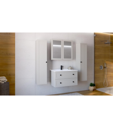 TORETO Szafka pod umywalkę 80/2S (MDF ramiak) cashmere (1p1szt)