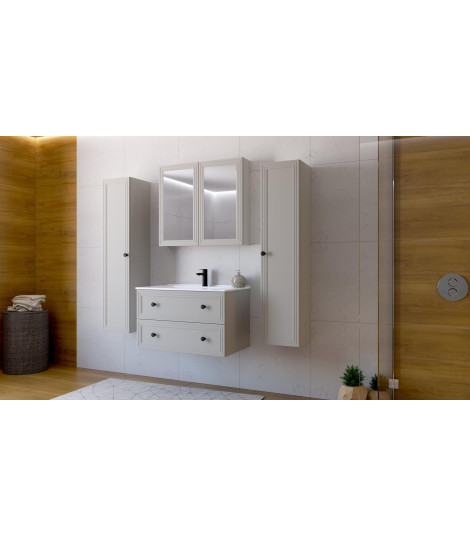 TORETO Szafka pod umywalkę 80/2S (MDF ramiak) cashmere (1p1szt)