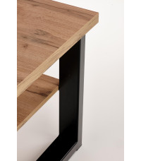 VENOM U ława kolor: dąb wotan/czarny (2p1szt)