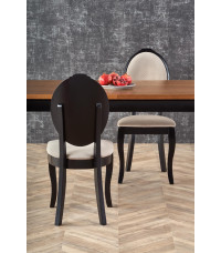 WINDSOR stół rozkładany 160-240x90x76 cm kolor ciemny dąb/czarny (2p1szt)