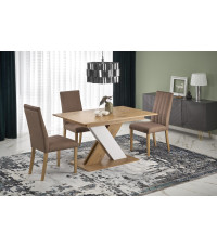 XARELTO stół rozkładany dąb lancelot - biały (2p1szt)