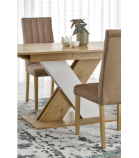 XARELTO stół rozkładany dąb lancelot - biały (2p1szt)