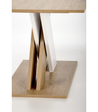 XARELTO stół rozkładany dąb lancelot - biały (2p1szt)