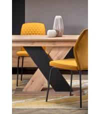 XARELTO stół rozkładany dąb wotan - czarny (2p1szt)