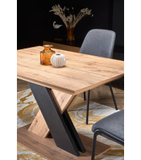 XARELTO stół rozkładany dąb wotan - czarny (2p1szt)