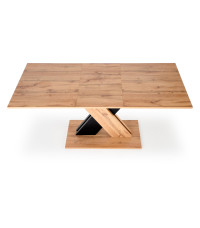 XARELTO stół rozkładany dąb wotan - czarny (2p1szt)