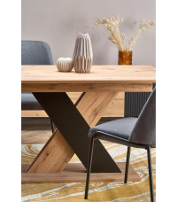 XARELTO stół rozkładany dąb wotan - czarny (2p1szt)