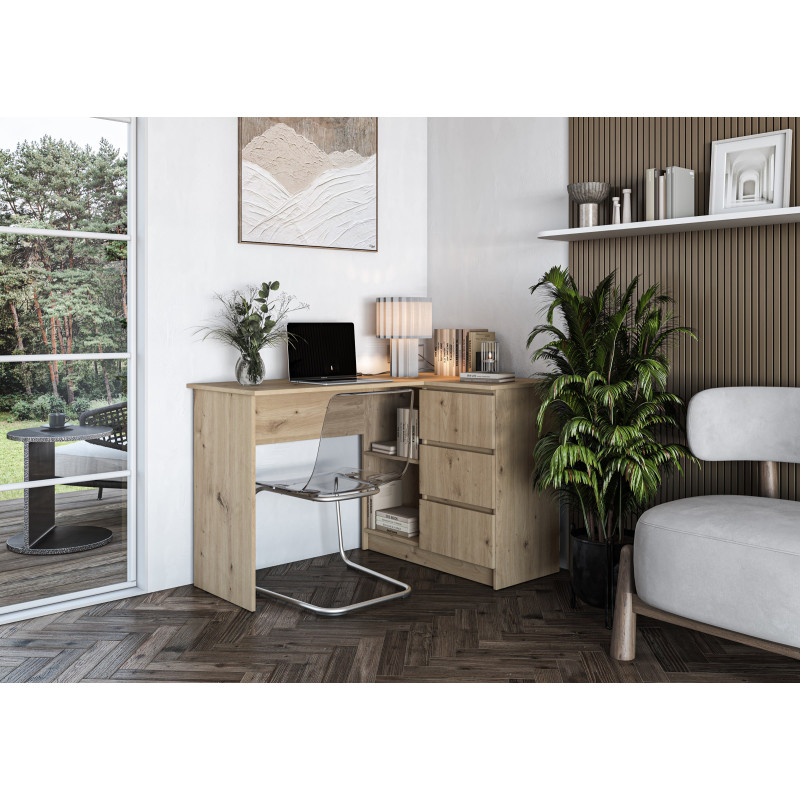 BEGA biurko, dąb artisan (2p1szt)