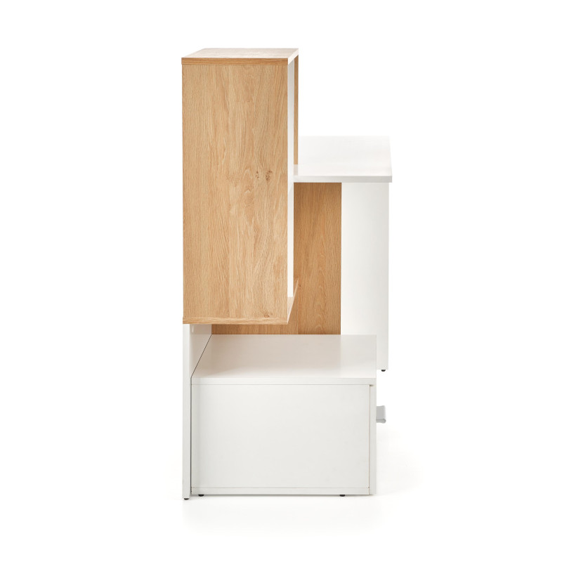 GROSSO biurko dąb złoty / biały (1p1szt)