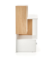 GROSSO biurko dąb złoty / biały (1p1szt)