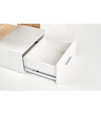 GROSSO biurko dąb złoty / biały (1p1szt)