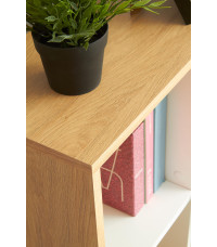 GROSSO biurko dąb złoty / biały (1p1szt)