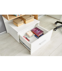 GROSSO biurko dąb złoty / biały (1p1szt)