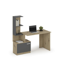 MISO biurko, grafitowy / dąb artisan (2p1szt)