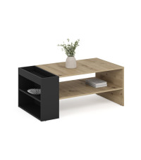 MURCIA ława, dąb artisan / czarny (1p1szt)