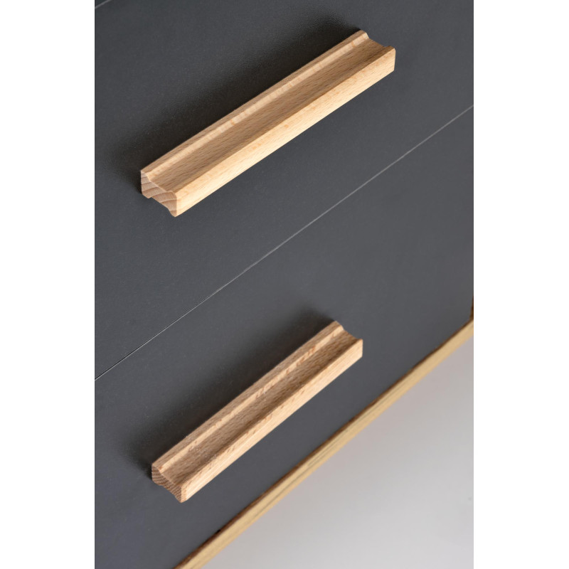 SERGIO XL biurko antracyt / d.wotan (2p1szt)