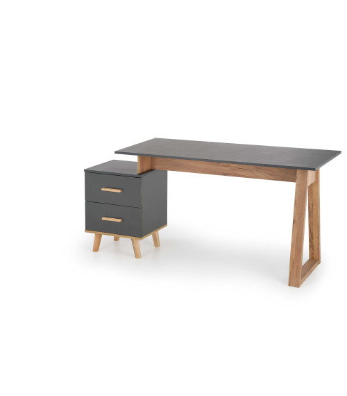 SERGIO biurko antracyt / d.wotan (2p1szt)