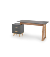 SERGIO biurko antracyt / d.wotan (2p1szt)