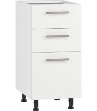 VENTO D3S-40/82 szafka dolna z szufladami, mechanizm Hettich front: biały mat (1p1szt)