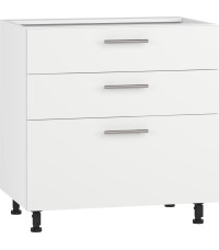 VENTO D3S-80/82 szafka dolna z szufladami, mechanizm Hettich front: biały mat (1p1szt)