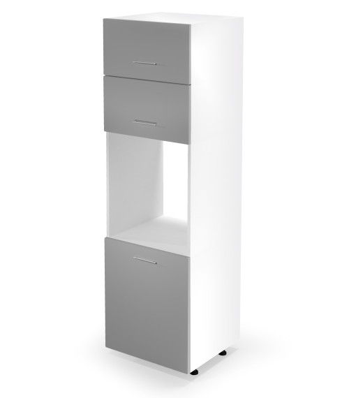 VENTO DP-60/214 szafka dolna wysoka front: jasny popiel (2p1szt)