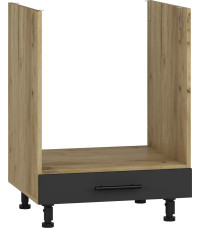 VENTO DP-60/82 szafka dolna pod zabudowę piekarnika front: antracyt (1p1szt) szuflada