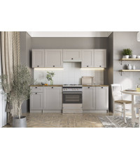 VIVIAN 240 kuchnia zestaw korpus: kaszmir, fronty: kaszmir (10p1kpl)