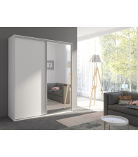 Szafa GRANDE 204 BIAŁY (1 X FRONT Z LUSTREM.  1 X FRONT BIAŁY)