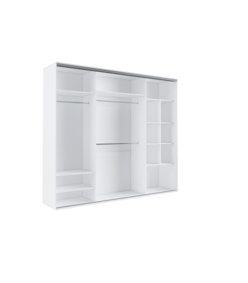 Szafa GRANDE 277 BIAŁY ( 1 X FRONT LUSTRO . 2 X FRONT BIAŁY)
