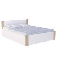 Łóżko Boston Plus 120x200 - (BIEL) (SOSNA) / ZE STELAŻEM PODNOSZONYM / BEZ MATERACA