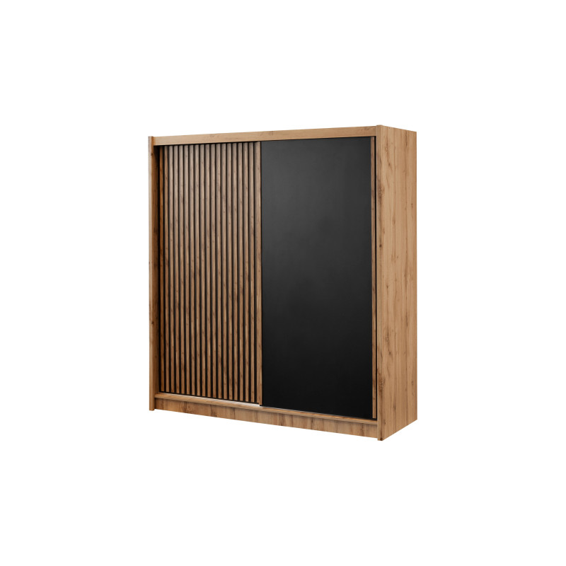 Szafa London 203 DĄB WOTAN/CZARNY