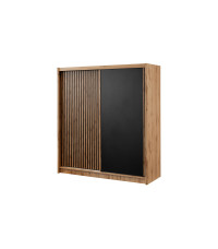 Szafa London 203 DĄB WOTAN/CZARNY