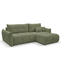 Narożnik rozkładany z pojemnikiem na pościel Base prawostronny NORDIC OLIVE