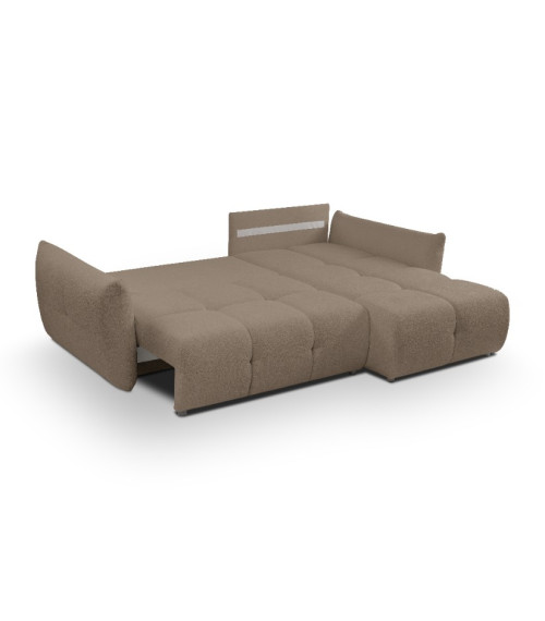 Narożnik rozkładany z pojemnikiem na pościel Base prawostronny SICURO 45