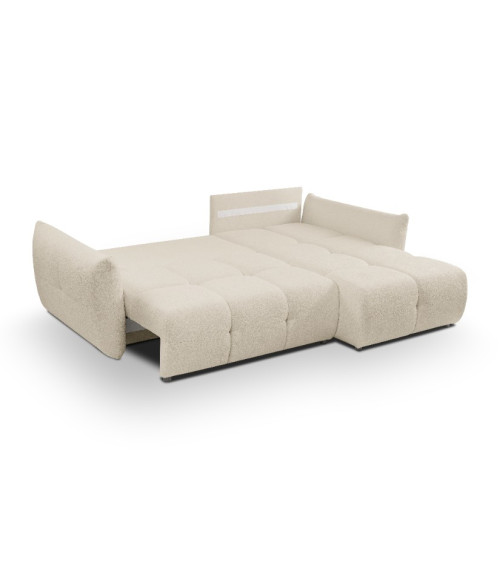 Narożnik rozkładany z pojemnikiem na pościel Base prawostronny SICURO 55