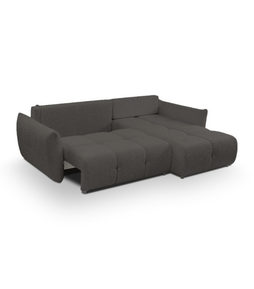 Narożnik rozkładany z pojemnikiem na pościel Base prawostronny SICURO 80