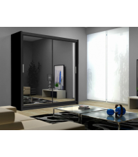 Szafa Paris 203 Czarny / Lustro