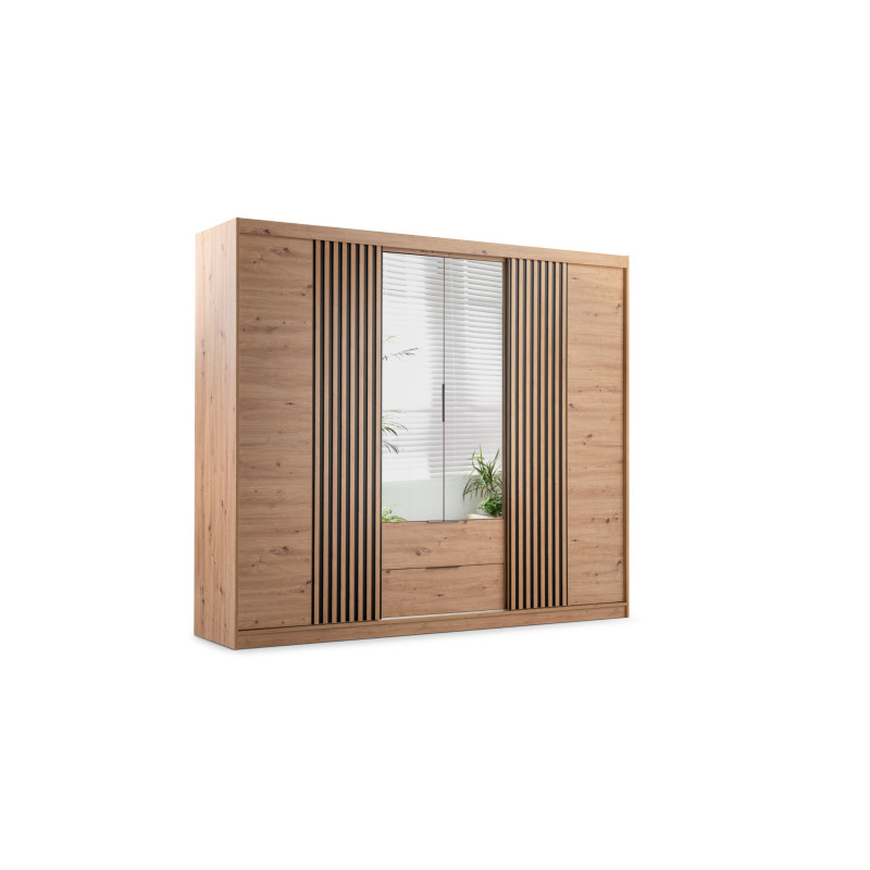 Szafa Majorka 250 Dąb Artisan / Lustro