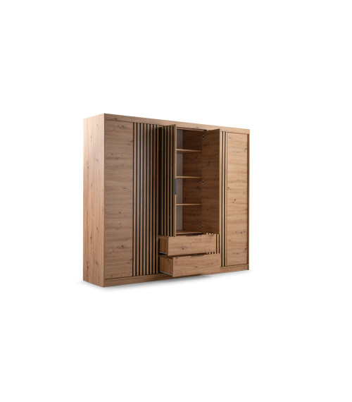 Szafa Majorka 250 Dąb Artisan / Lustro