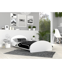 Łóżko Cross X 90x200 - (korp: BIEL, szufl: BIEL) /BEZ MATERACA