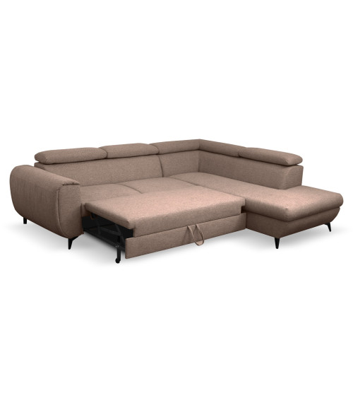 Narożnik rozkładany z pojemnikiem na pościel MONA prawostronny GEMMA 13