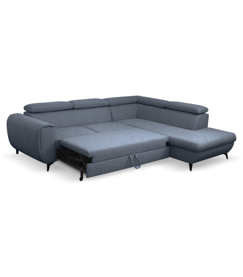 Narożnik rozkładany z pojemnikiem na pościel MONA prawostronny GEMMA 77