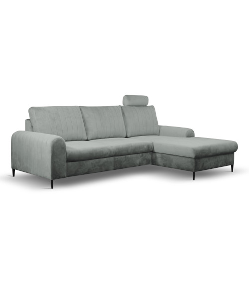 MONACO narożnik GREY 16 PRAWY / nogi czarne