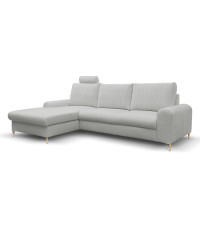 MONACO narożnik LOFT 18 lewy/nogi złote