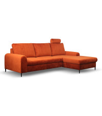 MONACO narożnik RUST 33 prawy/nogi czarne