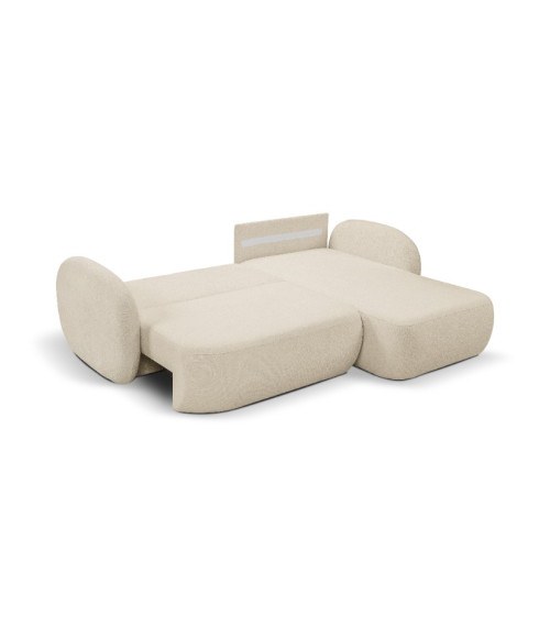 Narożnik rozkładany z pojemnikiem na pościel Olio prawostronny SICURO 55