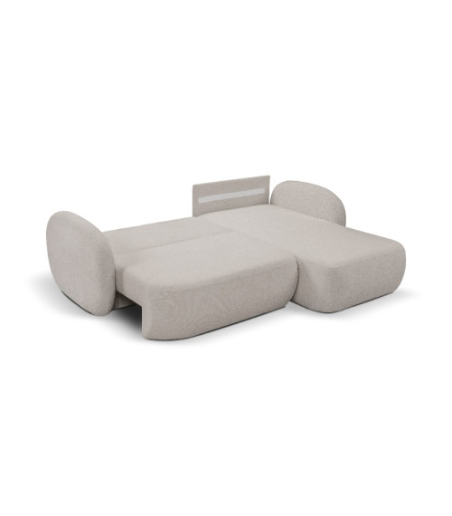 Narożnik rozkładany z pojemnikiem na pościel Olio prawostronny SICURO 65