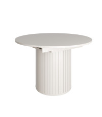 Stół okrągły 120-160 Zante ZA9 ryflowany - cashmere