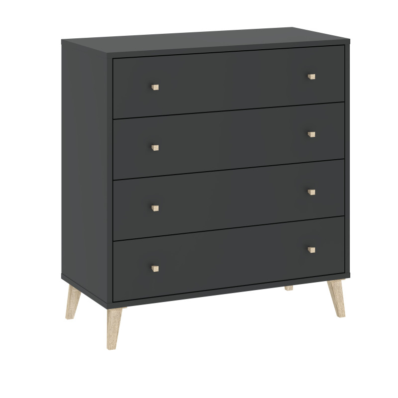 Komoda Salford 4S - antracyt